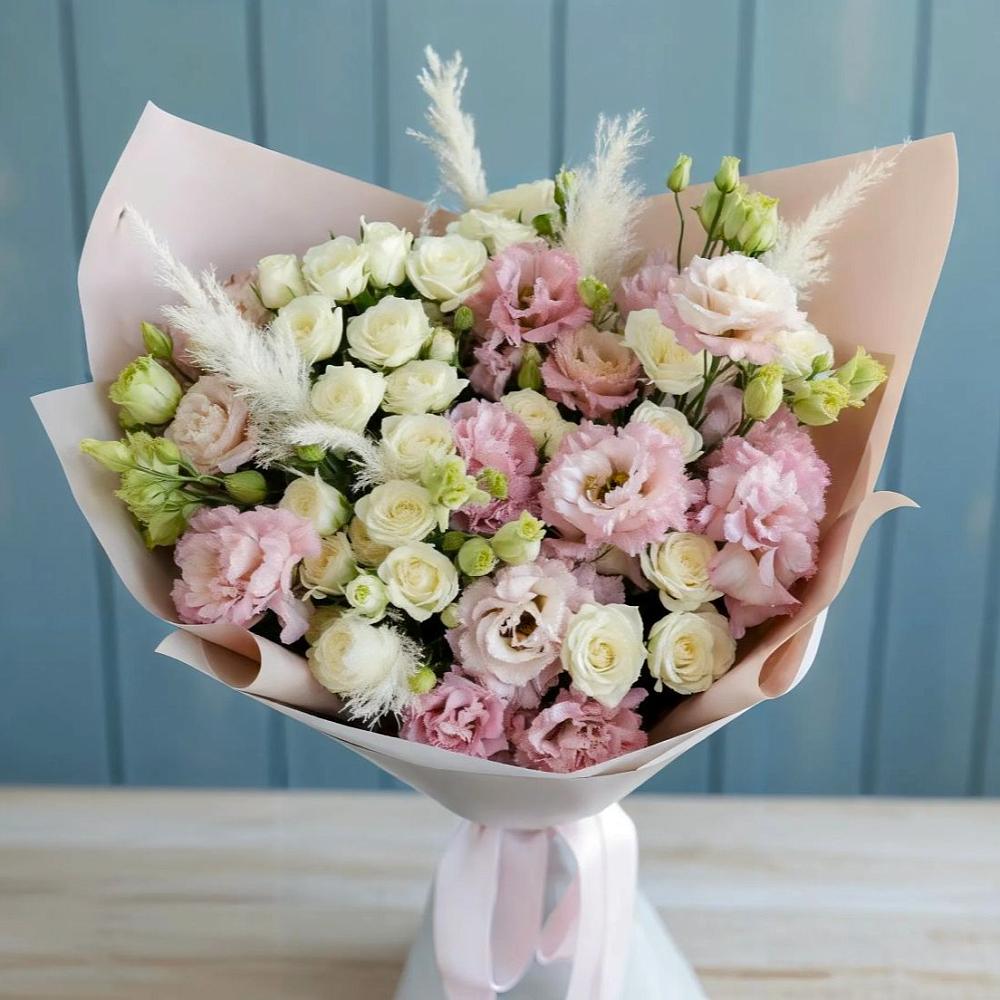 Букет цветов из: Альстромерии и Розы в Чернолучинском