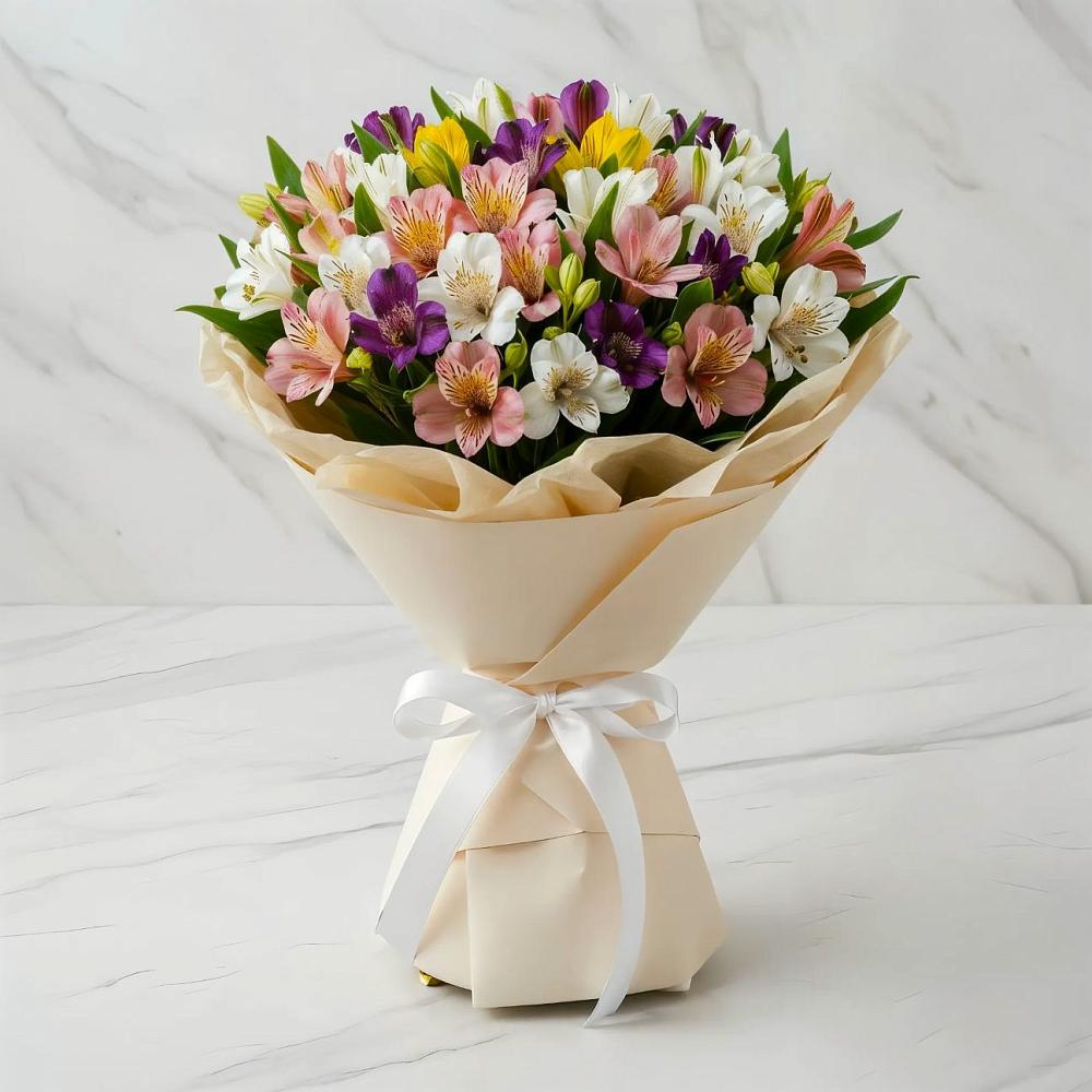 Букет цветов из: Альстромерии в Чернолучинском