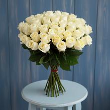 Букет 51 Белая роза Эдлесс Лав #REPLACE_PRED# Чернолучинском