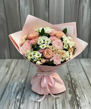 Букет цветов из:  Гвоздики, Розы и Хризантемы в Чернолучинском