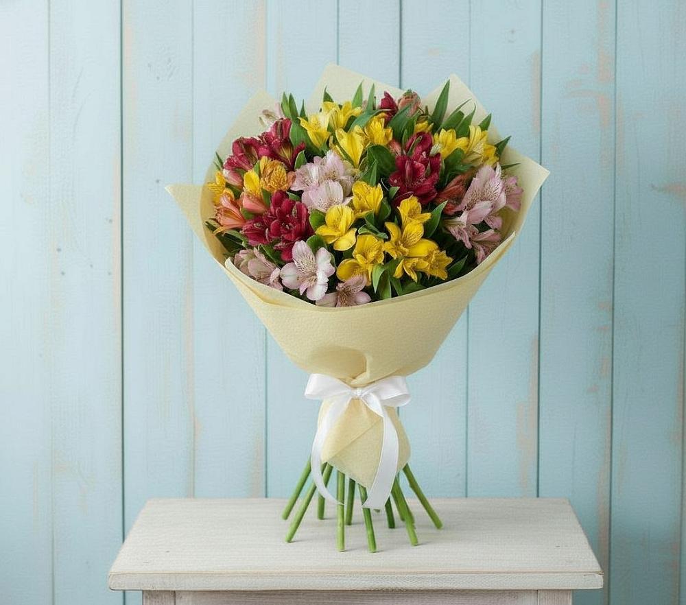 Букет цветов из: Альстромерии в Чернолучинском