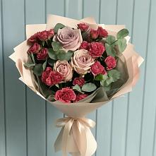 Букет цветов из:  Гвоздики и Розы в Чернолучинском
