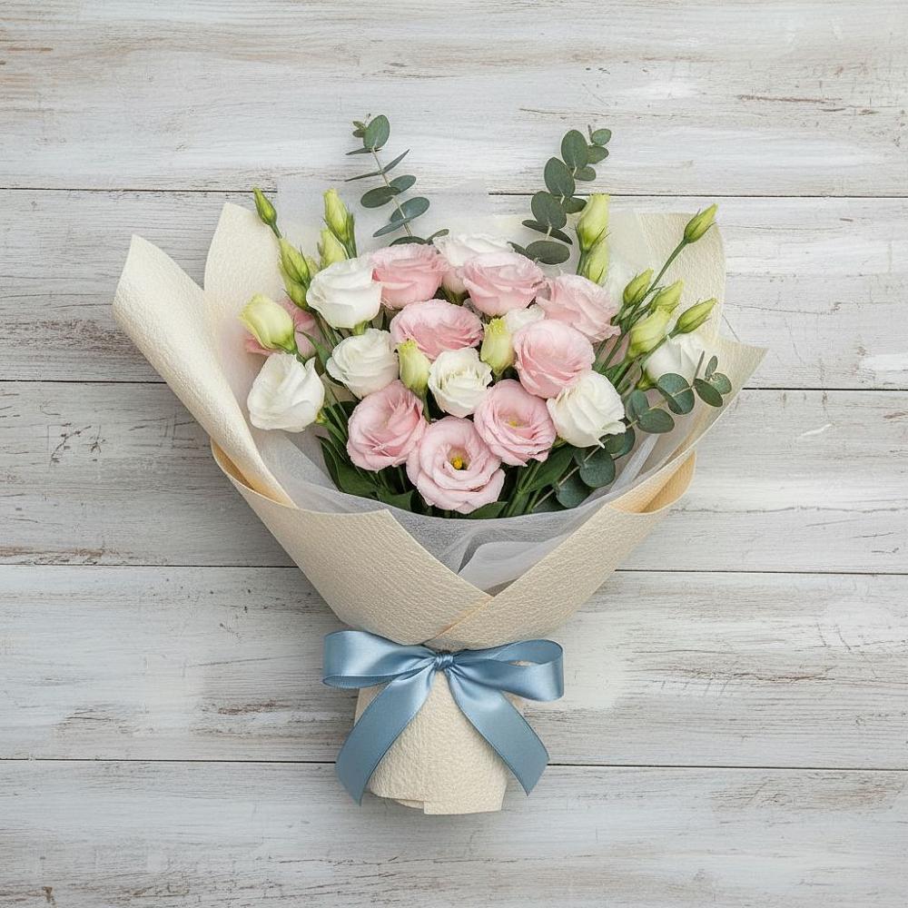 Букет цветов из: Лизиантусы в Чернолучинском